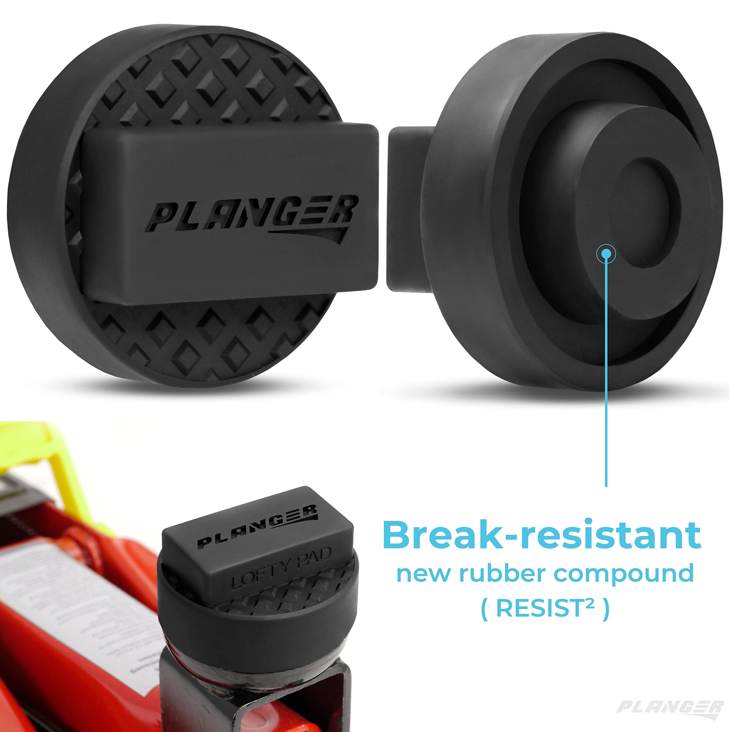 PLANGER® - LOFTY PAD - Gumowa Podkładka Pod Podnośnik Do Specjalnych Marek Samochodowych Z Niemiec - Chroni Twój Samochód, SUV