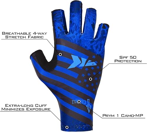 Miniatura 3 de KastKing Sol Armis - Guantes de protección solar UPF50+ Guantes para pesca, protección UV, guantes de protección solar para hombres y mujeres, para