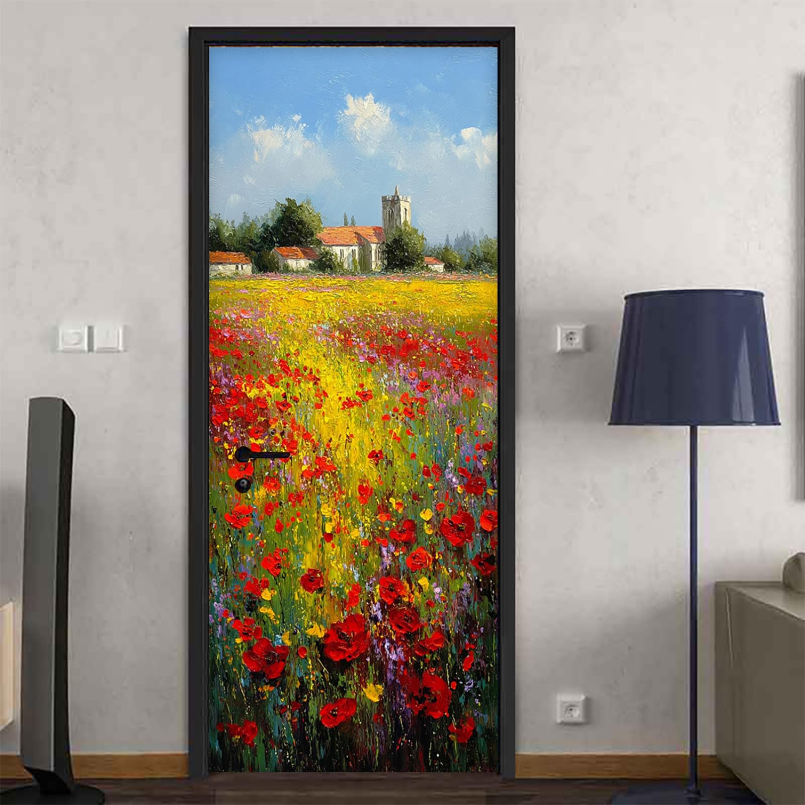 Sticker porte graffiti amovible avec papier peint placard PVC autocollant 200cm