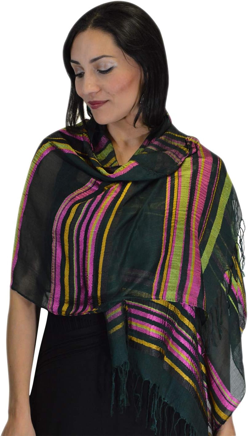 Moroccan Shoulder Shawl Breathable Oblong Head Scarf Silky Soft Exquisite Wrap