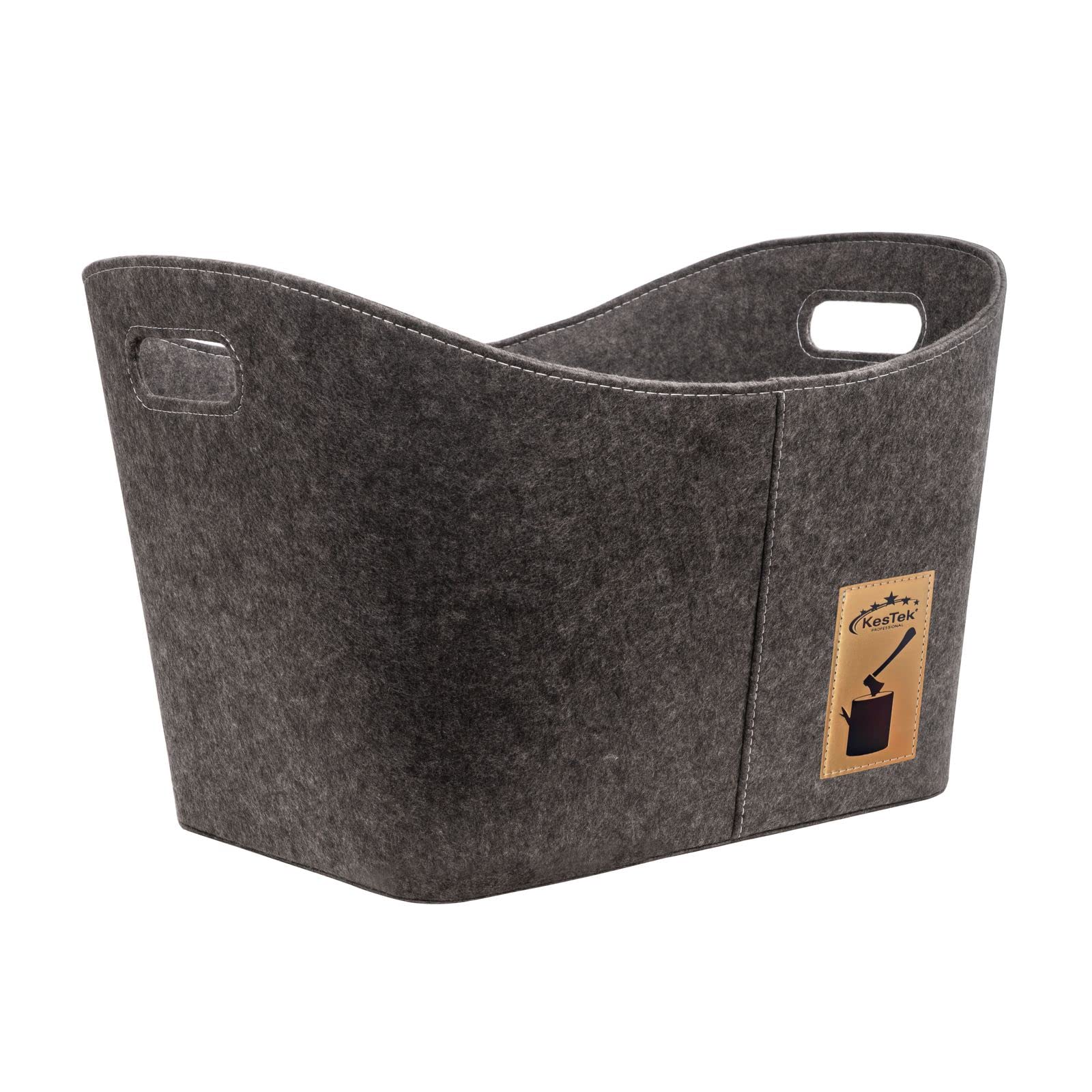 Filz Holzkorb Filzkorb Kaminholzkorb Brennholzkorb Brennholzholztasche anthrazit