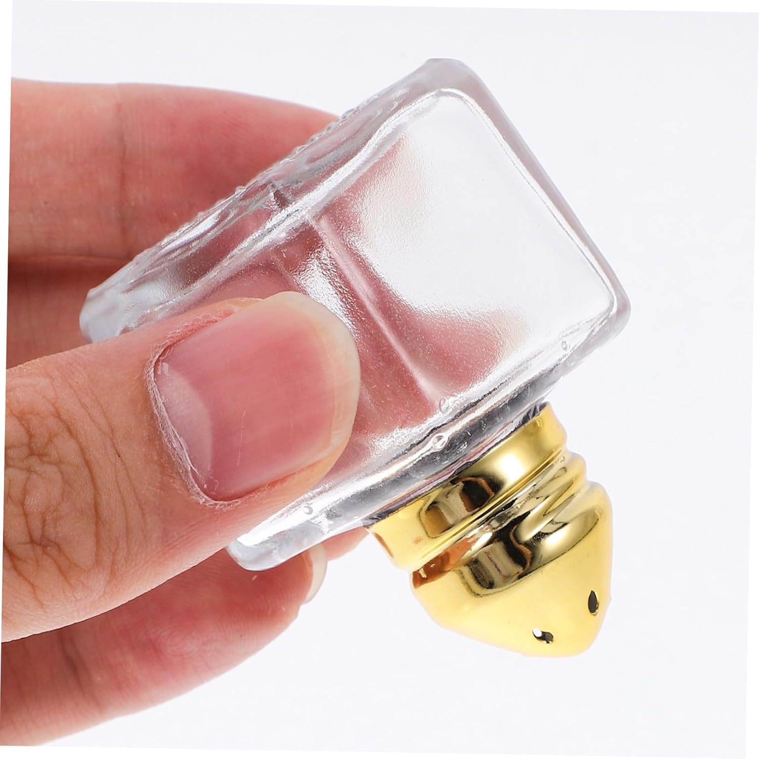 3 Pack 15ml Square Glass Salt and Pepper Shaker Set
