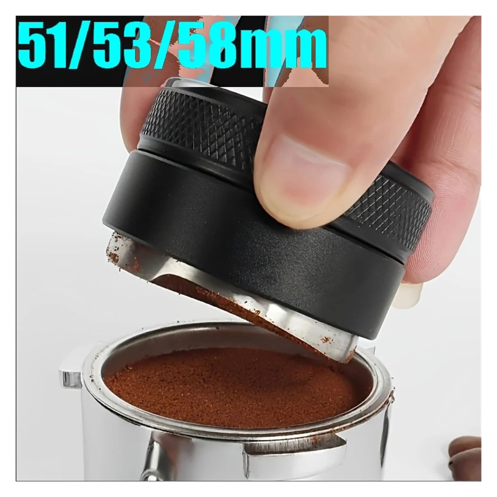 Strumento/livellatore for caffè, 3 inclinazioni angolate, regolabile, adatto for portafiltri con profondità di 51/53/58 mm(3PCS,51mm)