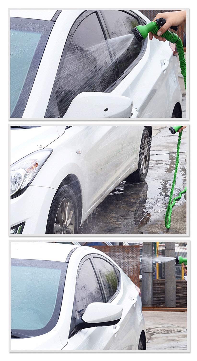 Tuyau d'arrosage télescopique Portable pour Conduite d'eau, Tuyau Flexible et Vaporisateur Multifonction léger adapté au Nettoyage de Lavage de Voiture
