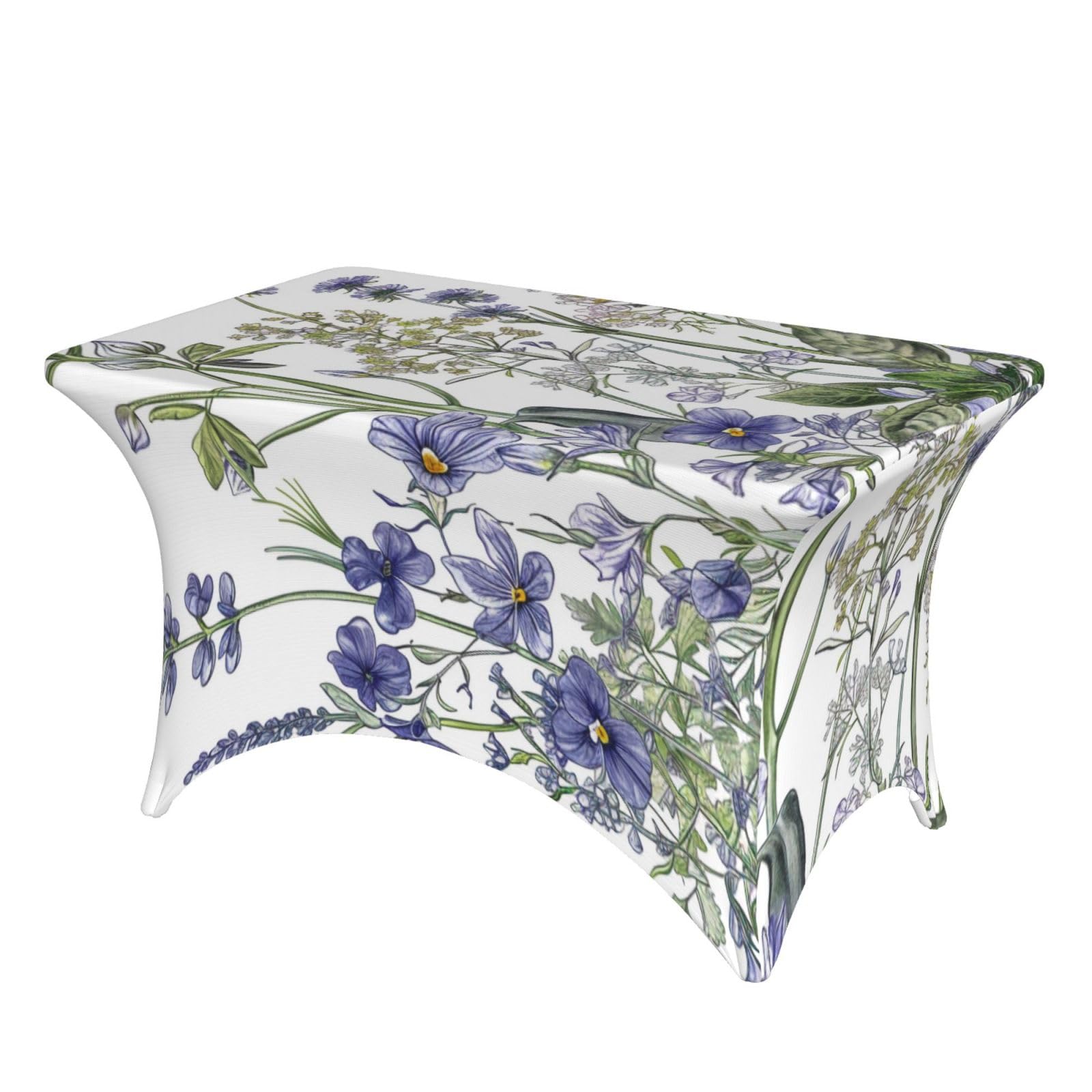 Nappe imprimée de fleurs pour mariage et banquet, modèle 1,2 m élastique lavable