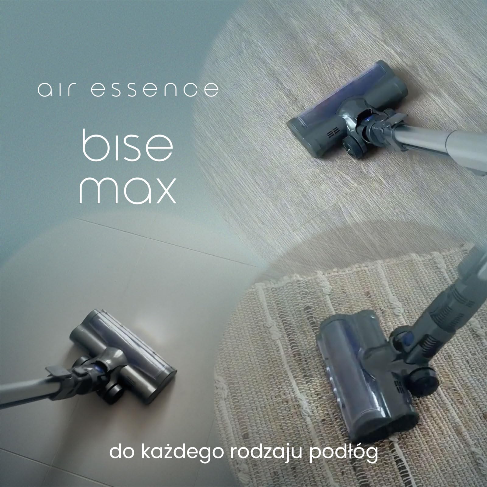 Odkurzacz Bezprzewodowy stojący Air Essence Bise Max 120AirWatt, czerwony, vacuum cleaner, technologia cyklonowa, Odkurzacz Pionowy, Technologia Honeycomb, Odkurzacz Samochodowy, Odkurzacz Bezworkowy