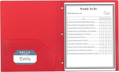 Miniatura 4 de Portafolios de poliéster pesado con dos compartimentos, de C-Line, Púrpura