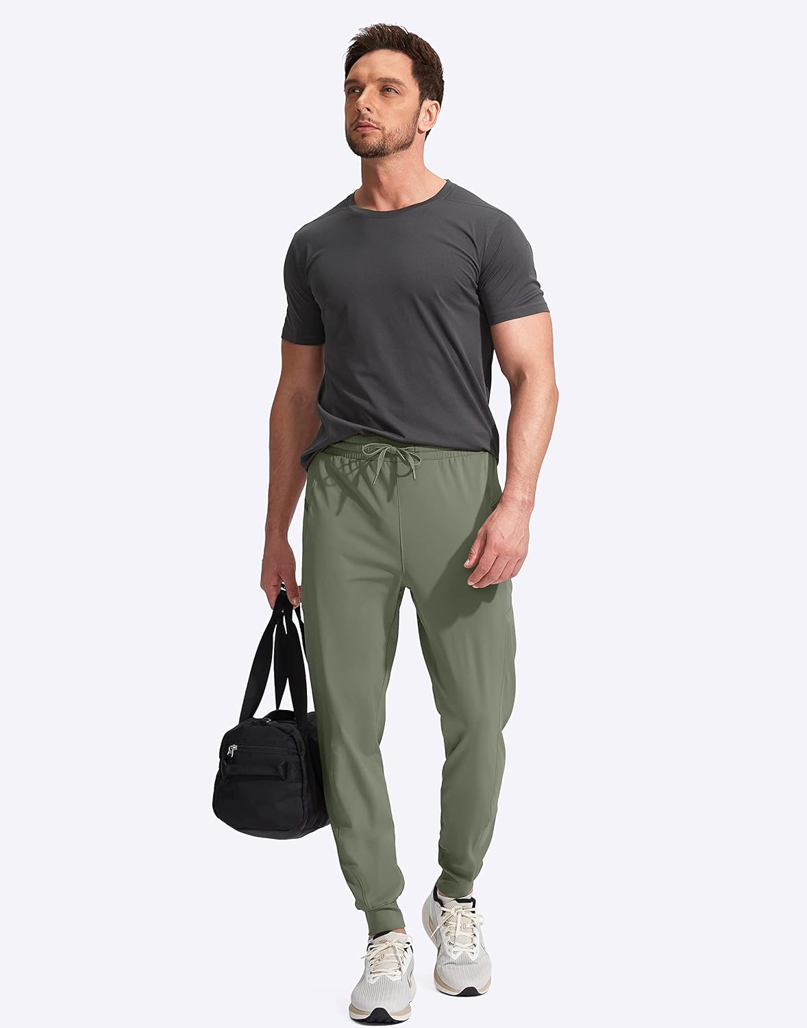 G Gradual Men's Joggers Pants with Zipper Pockets Stretch Athletic Sweatpants for Men Workout Jogging Running - Image 6