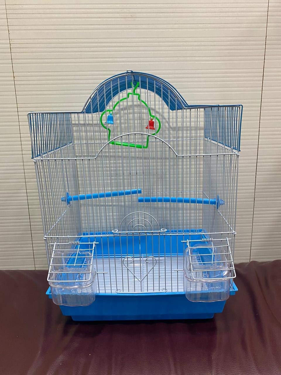 Bird cage for Budgies,Finches,Love Birds,Cuttlefish BoneHolder,Cuttlefish Bone,2perch,2Cups,Swing (13 x 10.5 x 18 Inches)-Central Fish Aquarium (Colors May Vary) (C15) 2