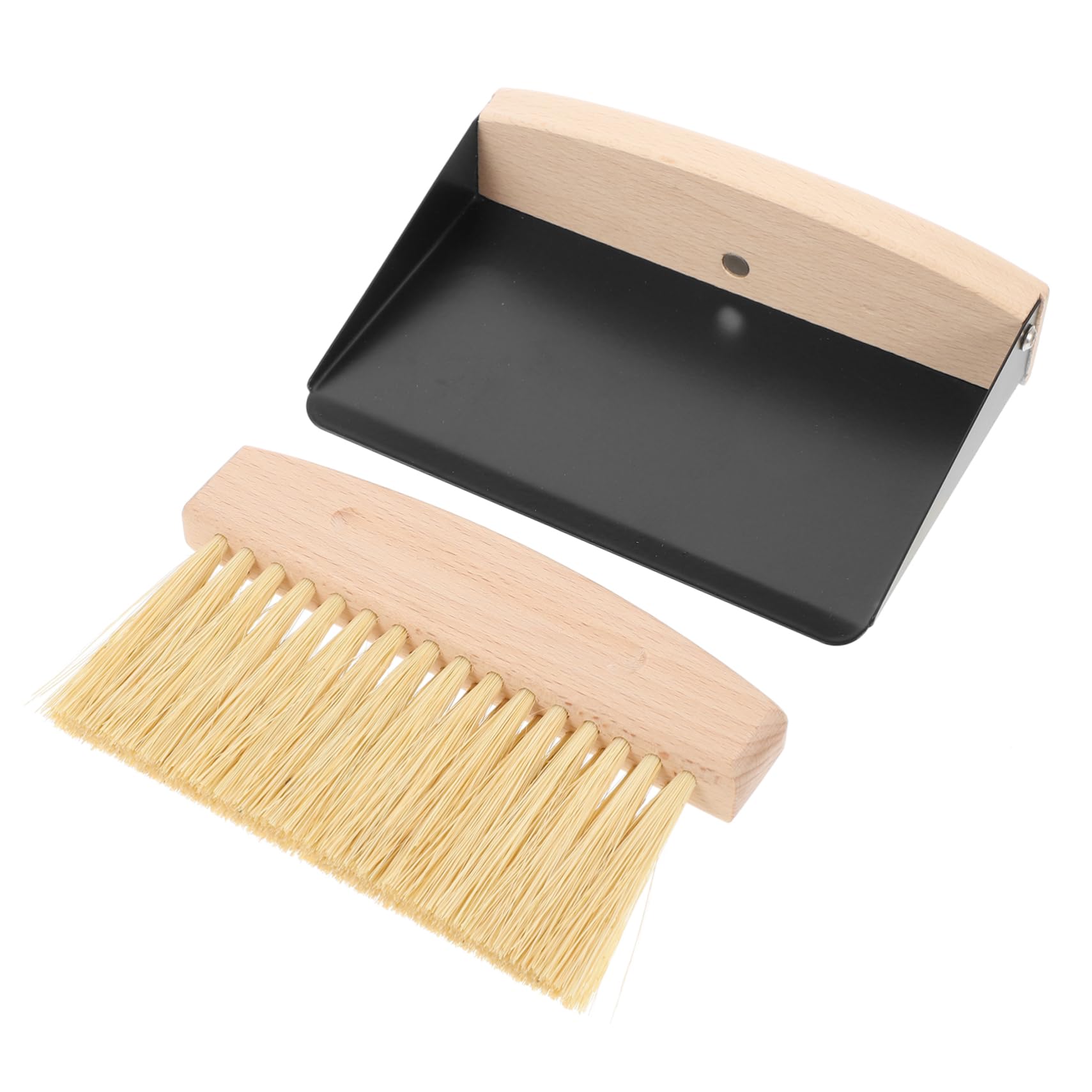 MOLUCKFU 1 Set Small Broom Dustpan Micro Brushes Small Cleaning Brush Cleaning for Household Use Desktop Cleaning Supplies Small Table Broom Detailing Cleaning Tool Car Air Black Sisal