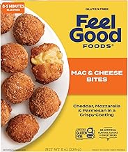 Feel Good Foods Three Cheese Mac & Cheese Bites Gluten-Free Vegetarian Frozen Appetizer 8oz