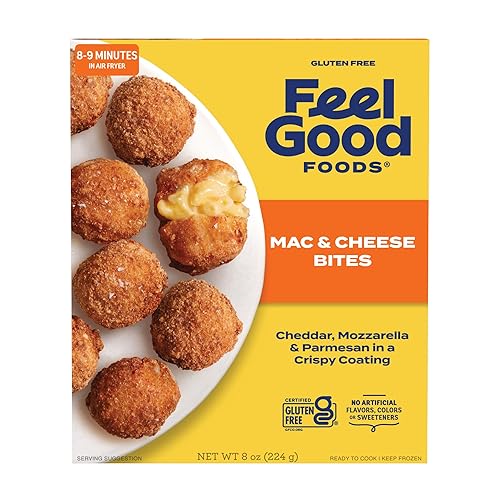 Feel Good Foods Three Cheese Mac & Cheese Bites Gluten-Free