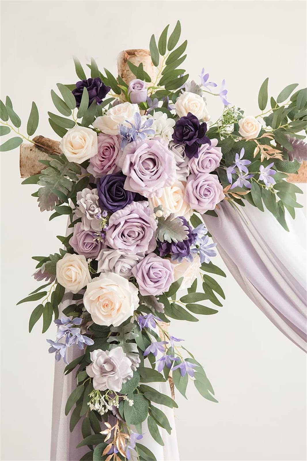 Kit di fiori per arco di nozze artificiali (confezione da 4) con