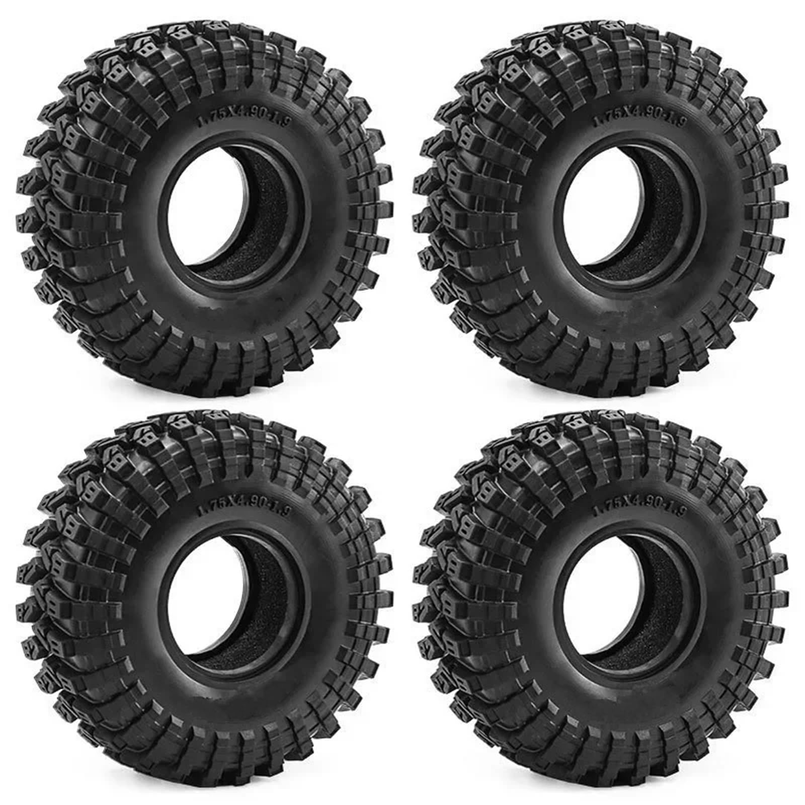 Per SCX10 90046 D90 Per TRX4 Per TRX6 4PC 1.9 "Pelle Pneumatici Arrampicata Scalatore Modello Accessorio Modificato Sostituzione Cingolati Camion Pneumatici Auto RC