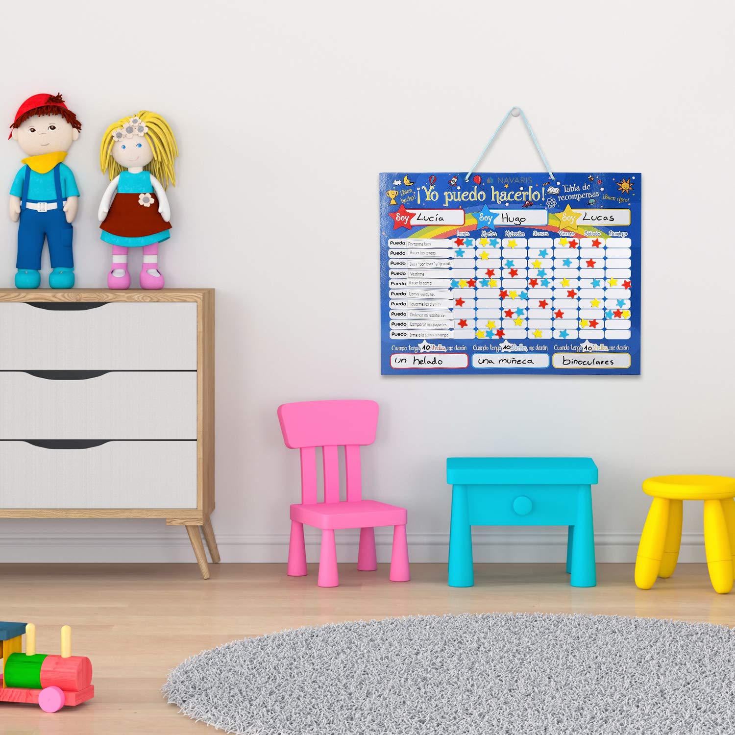 2 Tablas Magnéticas de Recompensas y Tareas para la Familia con 2 Bolígrafos | Panel de Comportamiento para Niños 2 Tablas Magnéticas de Recompensas y Tareas para la Familia con 2 Bolígrafos | Panel de Comportamiento para Niños