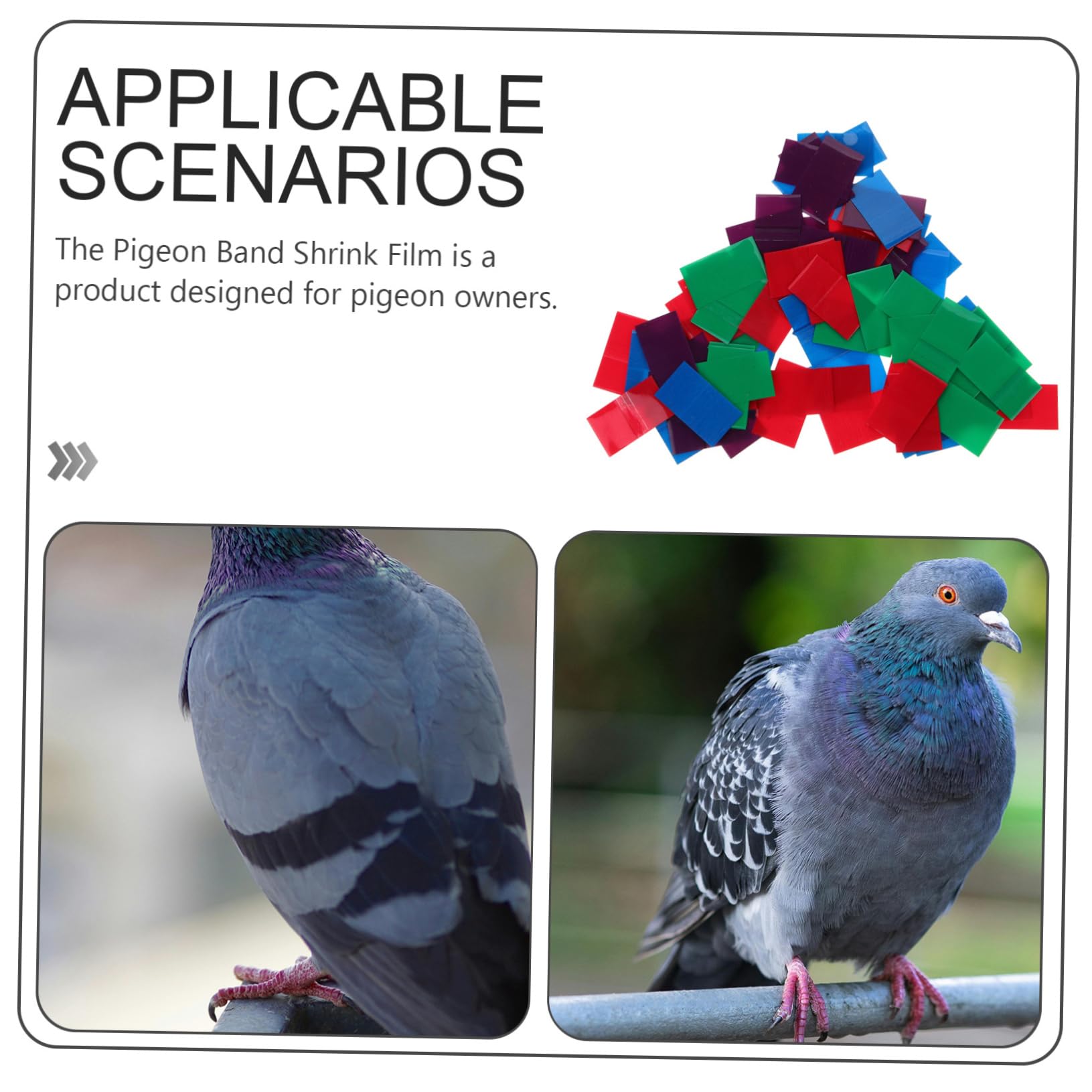 GRIRIW Pigeon Foot Ring Heat Shrink Film 80pcs Sealing Film for Bird Supplies Easy to Use Protection for Racing Pigeons