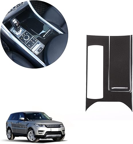 Miniatura 4 de ABS estilo fibra de carbono plástico consola central panel cubierta marco 3 piezas para Land Rover Range Rover Sport 2014-2017 mano izquierda