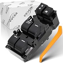 Power Window Switch Driver Side Compatible with Honda CR-V EX EX-L LX 2014 2015 2016 Auto Up/Down With Anti-Pinch White Light 24 Pins Repalce# 35750-T0A-A11 35750T0AA11