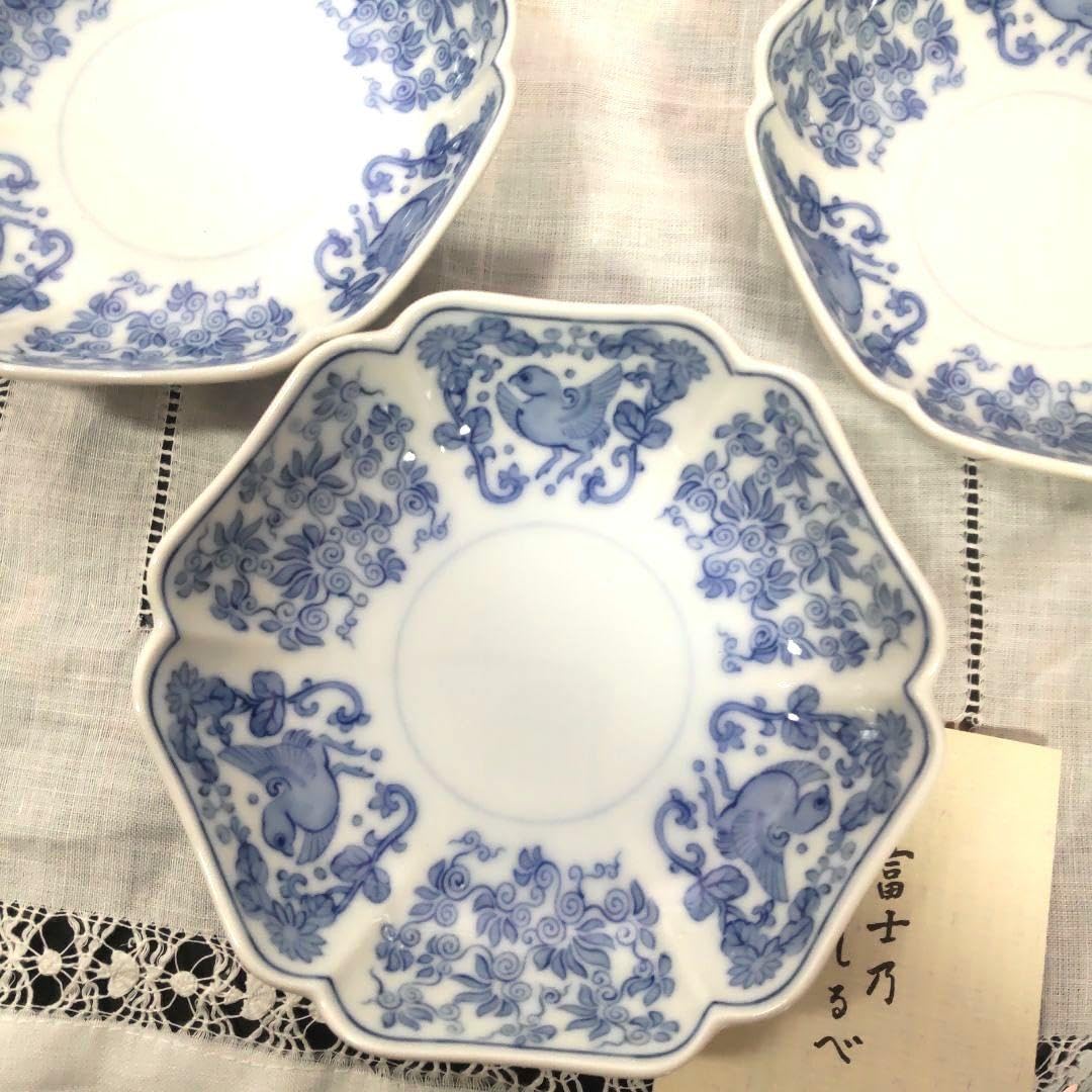深川焼 花鳥模様の皿 色絵花鳥紋 5寸皿 | 有田焼 深川製磁｜公式オンラインストア