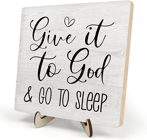 Miniatura 8 de Letrero de madera inspirador cristiano, versículo de la Biblia, Salmo 46:5, letrero de madera con texto en inglés "God is Within Her, She Will Not