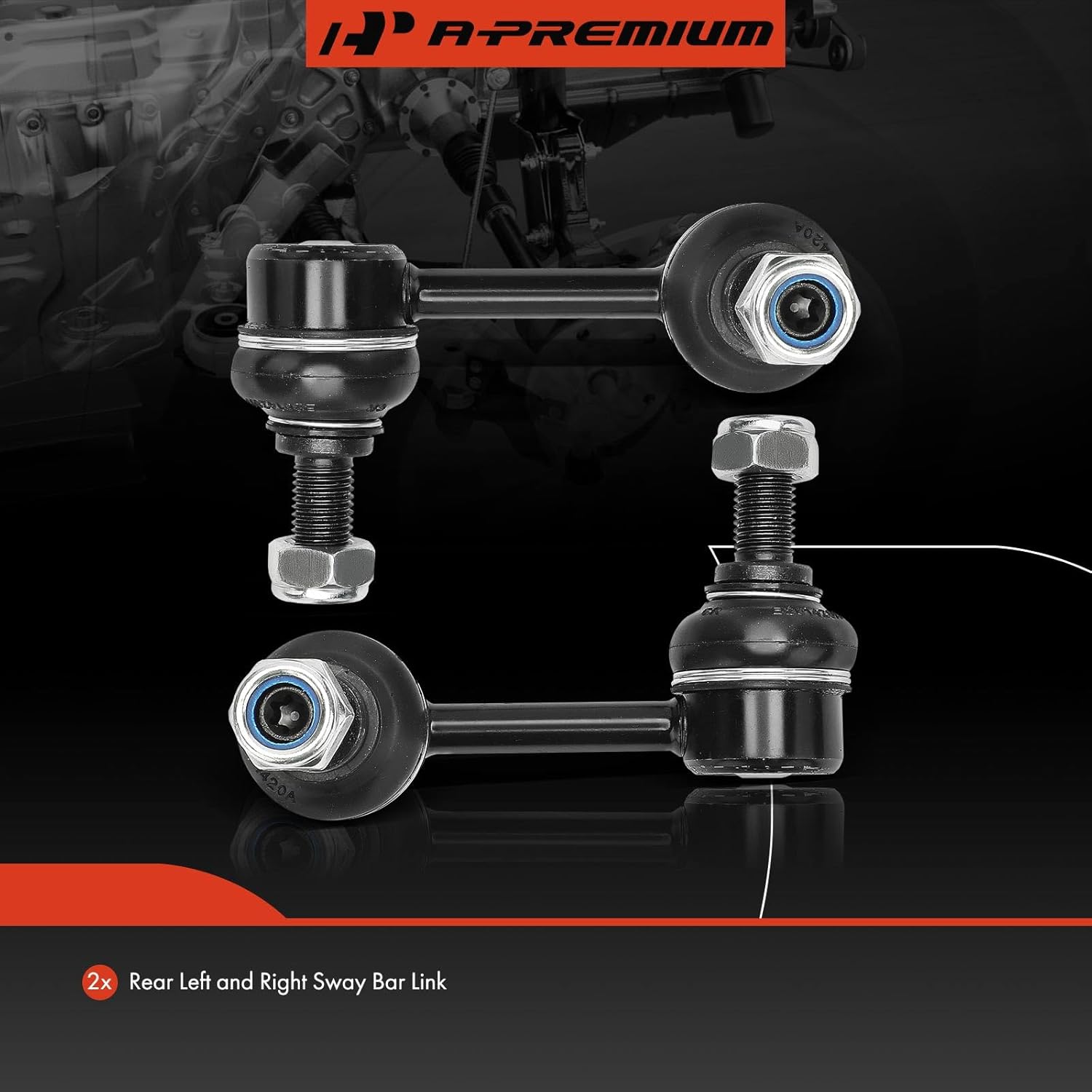 A-Premium 2 x Rear Sway Bar Links Stabilizer Bar Links, Compatible with Dodge Journey 2009-2018