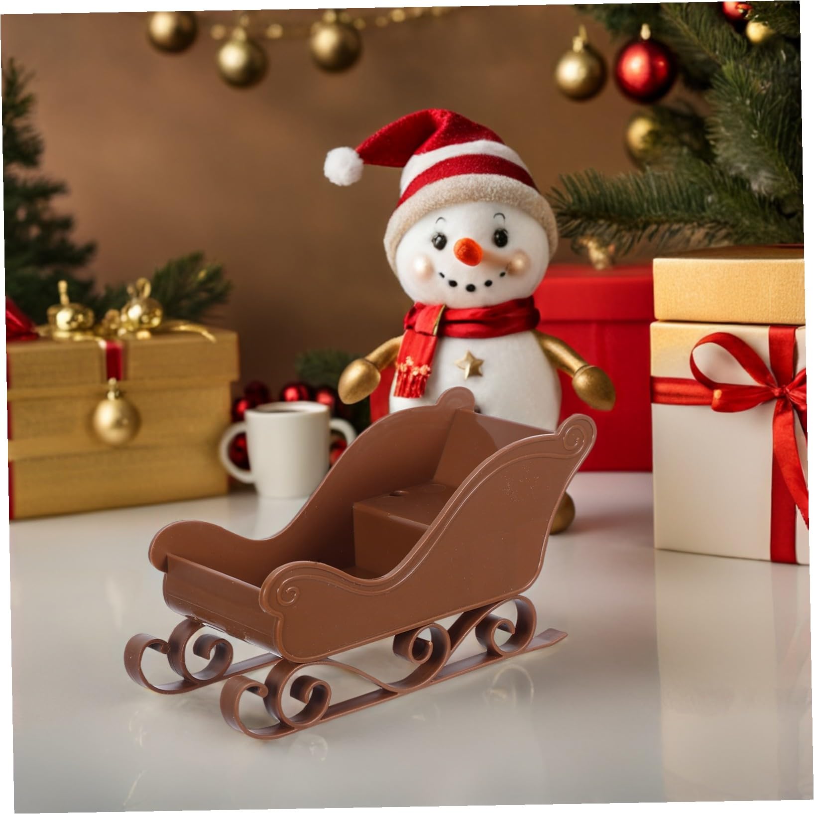 Alipis 3piezas Decoración De Navideño Miniatura para Manualidades y Accesorios Fotográficos para Fiestas Navideñas Modelo De De Escritorio para Decoración De Mesa