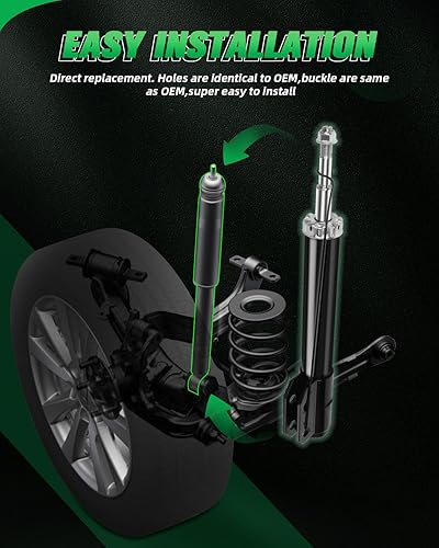 Miniatura 5 de Amortiguadores, par delantero SCITOO de amortiguadores de gas para 1994 1995 1996 1997 1998 1999 2000 2001 2002 2003 2004 para Ford Mustang 3.8L