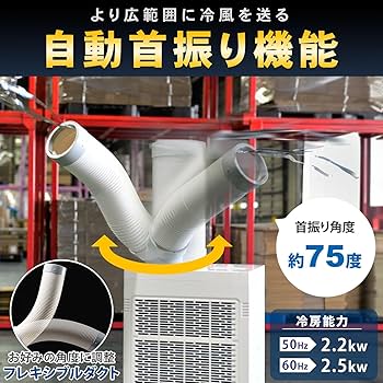 スポートクーラー スポットクーラー (一口型/自動首振) 三相200V EA897TE-31 (CDC