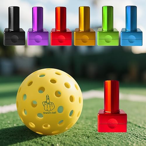 Miniatura 8 de Sello de Pelota de Pickleball Personalizado con Tu Logo Texto Marcador de Pickleball Reutilizable Perfecto para Marcar Tus Pelotas de Pickleball