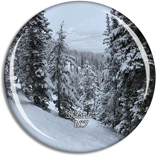 Solitude Mountain Resort Utah USA - Imanes para nevera, recuerdo de viaje, colección divertida, magnetismo fuerte, decoración del hogar, oficina, disponible en Yaxa Peru
