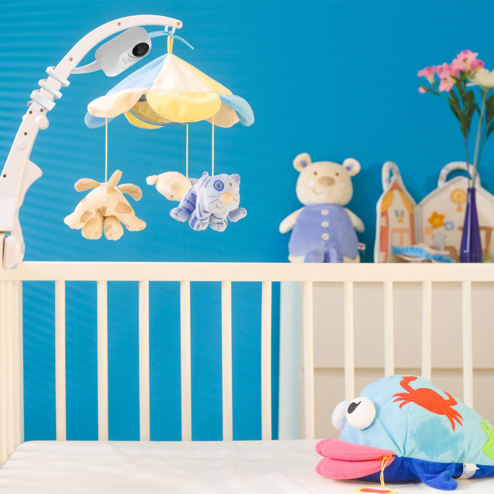 Supporto per baby monitor momcozy BM01/BM03/BM04, supporto di fissaggio per ieGeek Baby 1T/OBVHNUA 900DE, supporto per BOIFUN Baby 2S/6T/VB805, accessorio universale per fotocamera bambino con