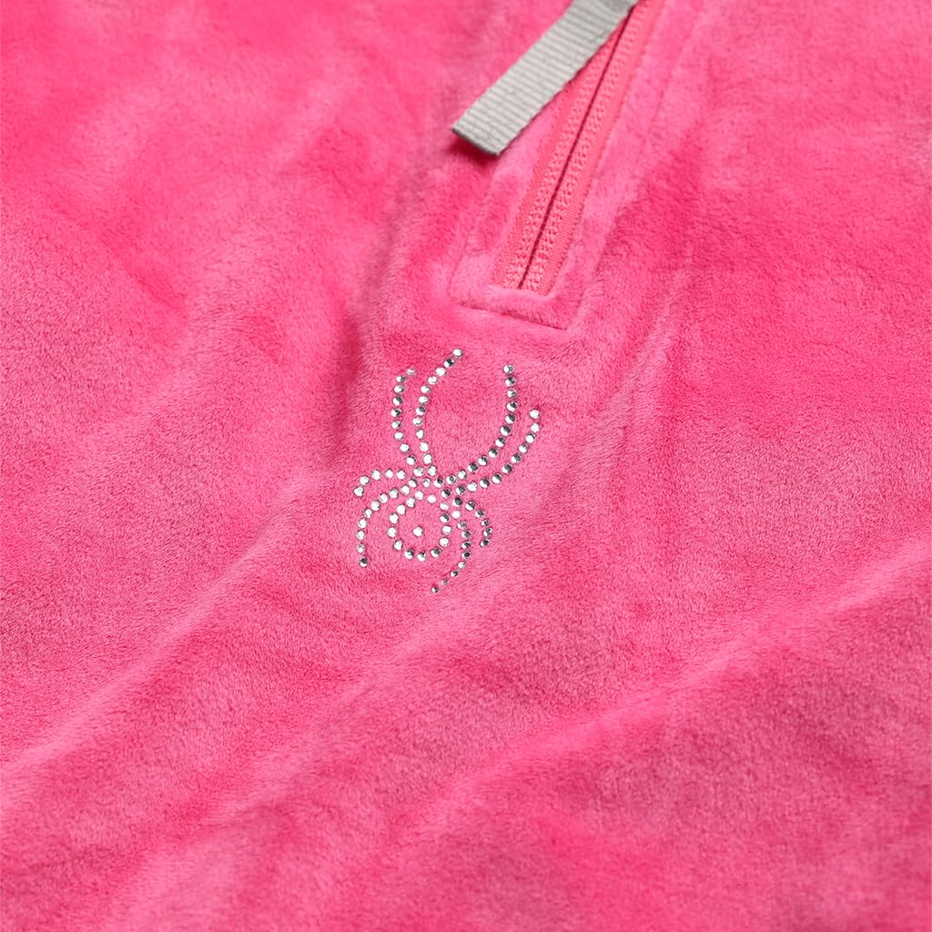 Spyder Shimmer Bug - Camiseta con cremallera de 1/2 para niñas (niños grandes)