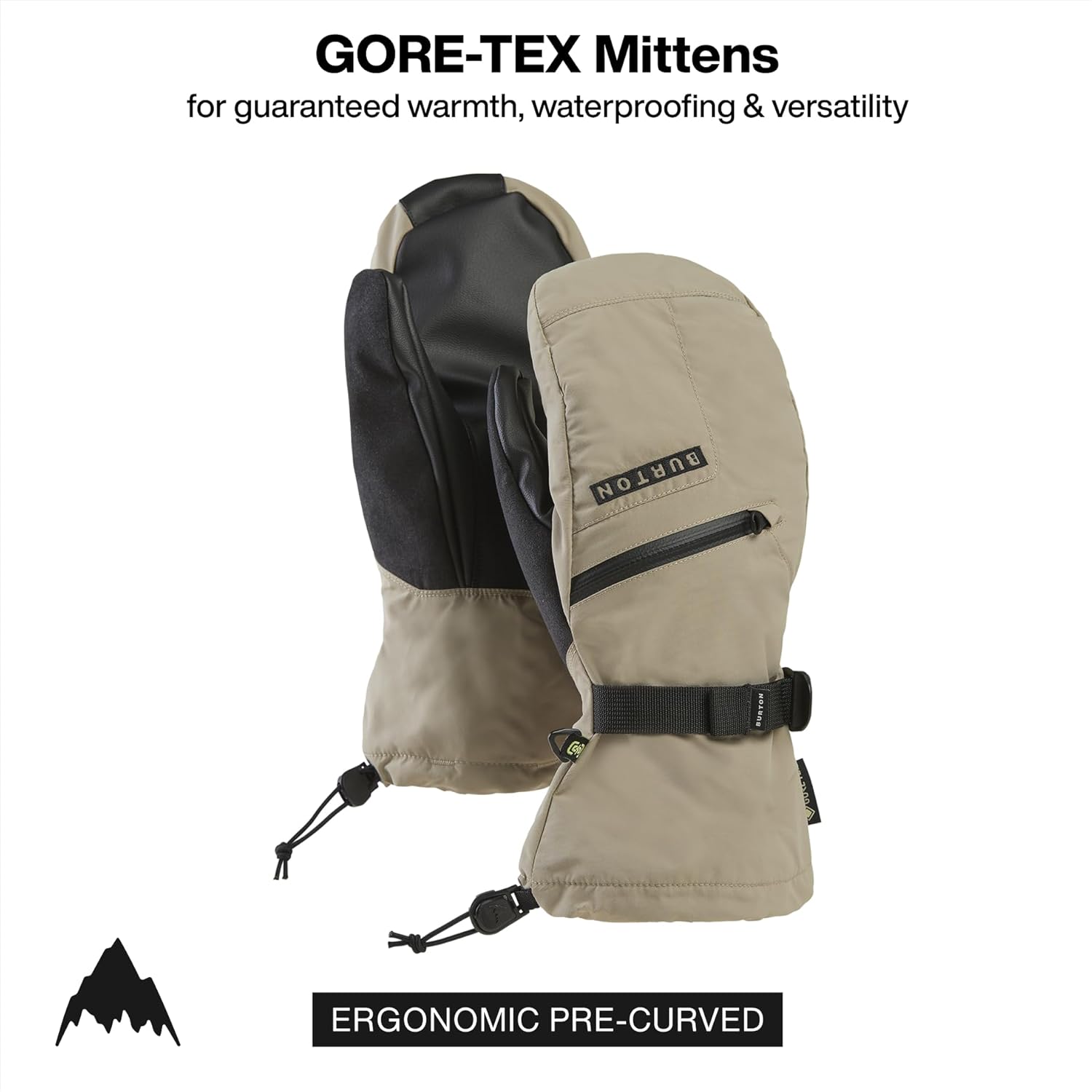 Burton Men’s Gore-TEX Insulated Mittens – Waterproof Winter Snowboard Mittens with Touch Screen Tech & Removable Liner - Image 2