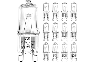G9 Halogen Bulb 40W - Pack of 12 for Versatile Lighting