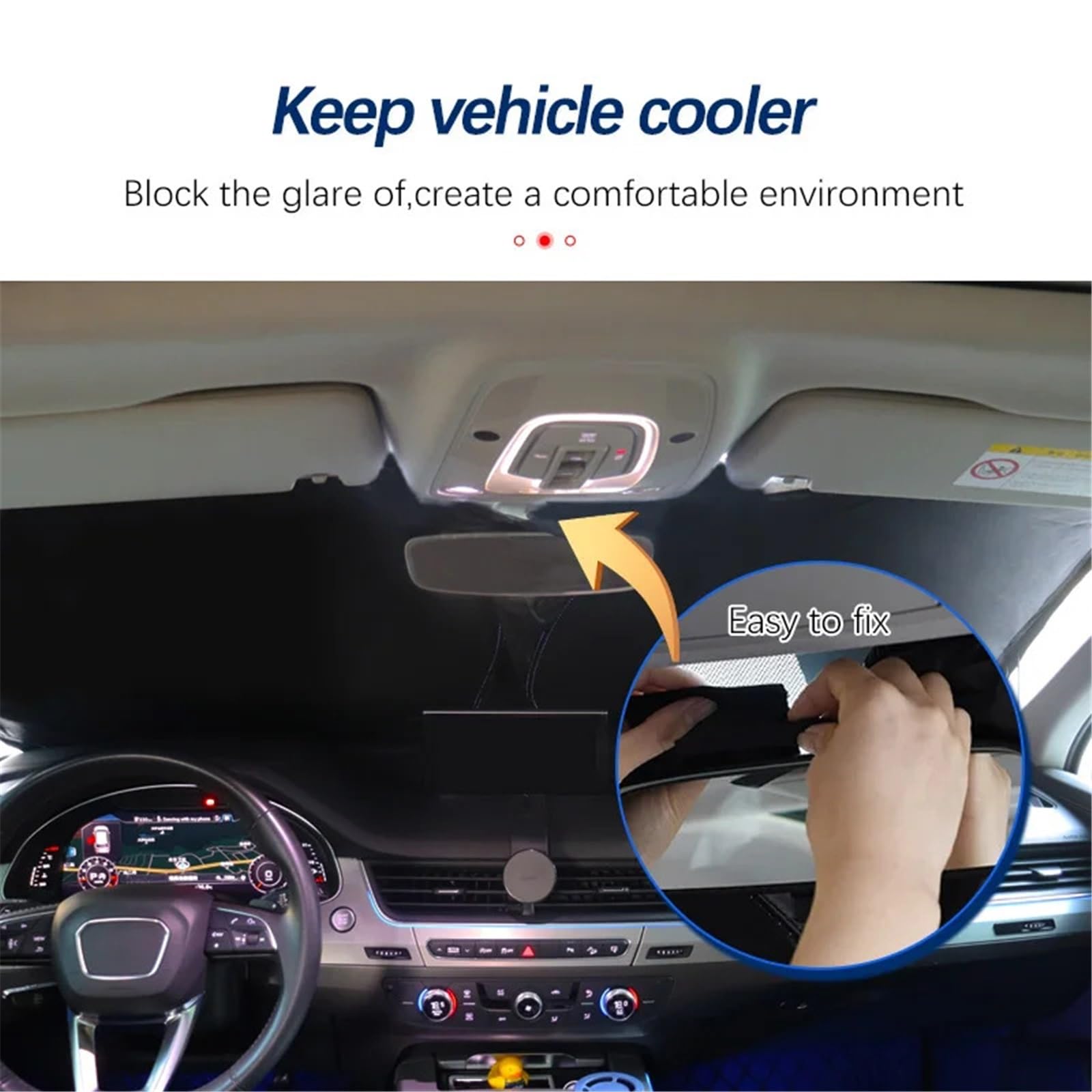 Compatibile Con Jeep Wrangler JL Wrangler JK Parabrezza Parasole Protezione Solare Protezione Visiera Pieghevole