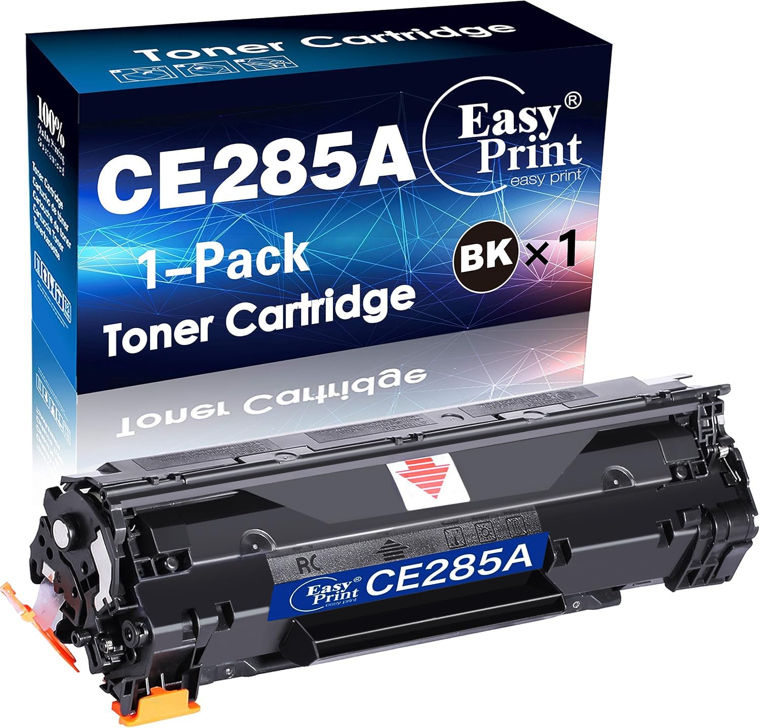 EASY PRINT EASY PRINT Compatible 85A CE285A Toner Cartridge for HP P1100 P1102W Pro M1132 M1210 M1212nf M1214nfh M1217nfw M1219nf (Black), by EasyPrint