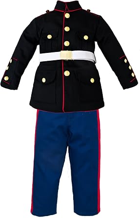 Trooper Clothing Boys 3-Piece Marine Corps Dress Uniform Set Multi-Color XS 4-5