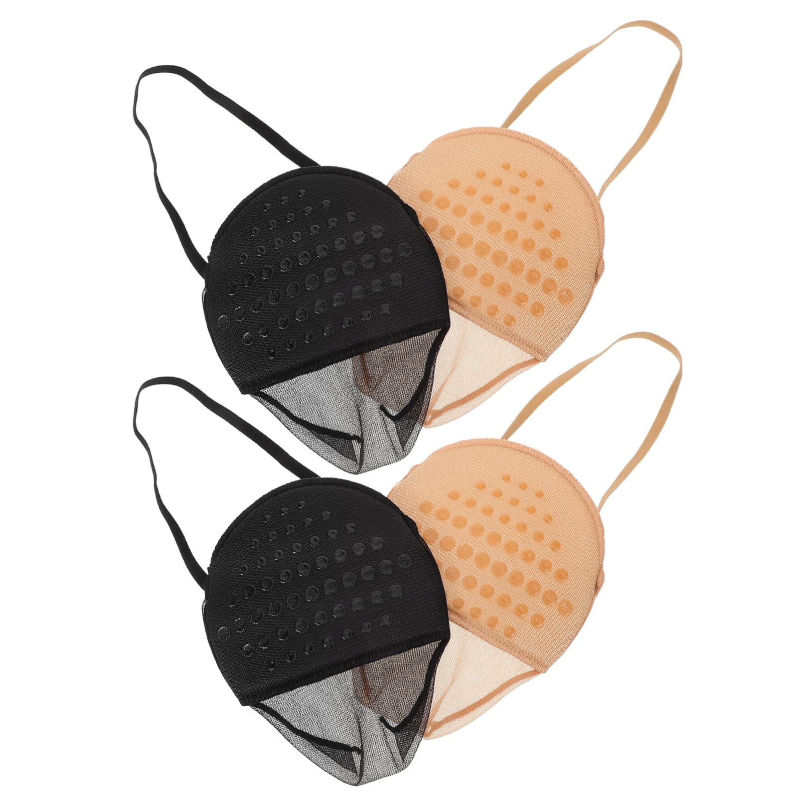 SHERCHPRY 2Pairs Invisible Half Palm Socks for Women Skid and Breathable Design Comfortable Summer Footwear Socks Skin Tone and Colors