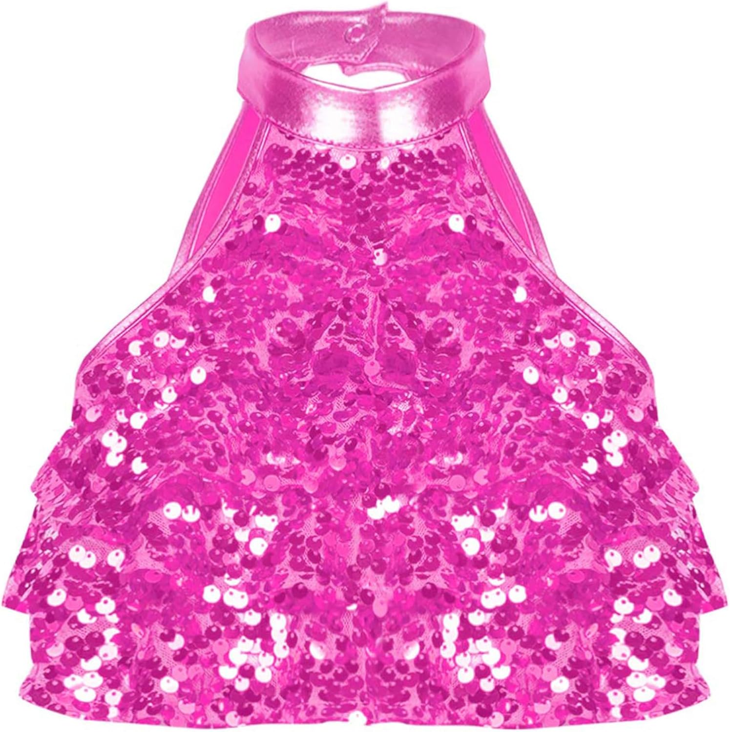 Crop Top Da Ballo Con Paillettes - Manica Lunga Per Bambina, Jazz Latino - Foto 6