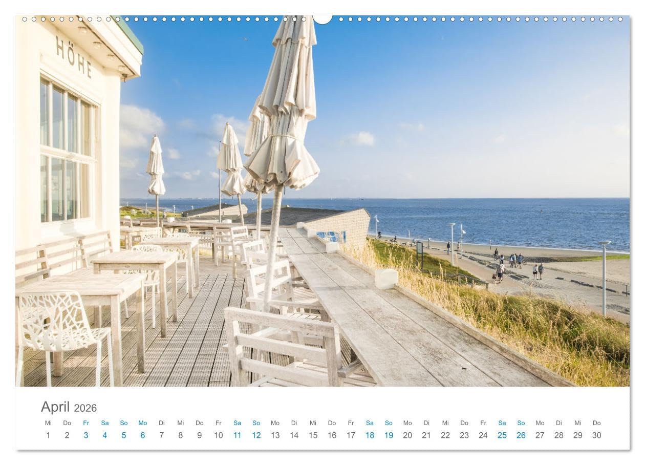 Norderney Sehnsuchtskalender (Wandkalender 2026 DIN A2 quer), CALVENDO Monatskalender: Fantastische Bilder einer Lieblingsinsel (CALVENDO Orte)