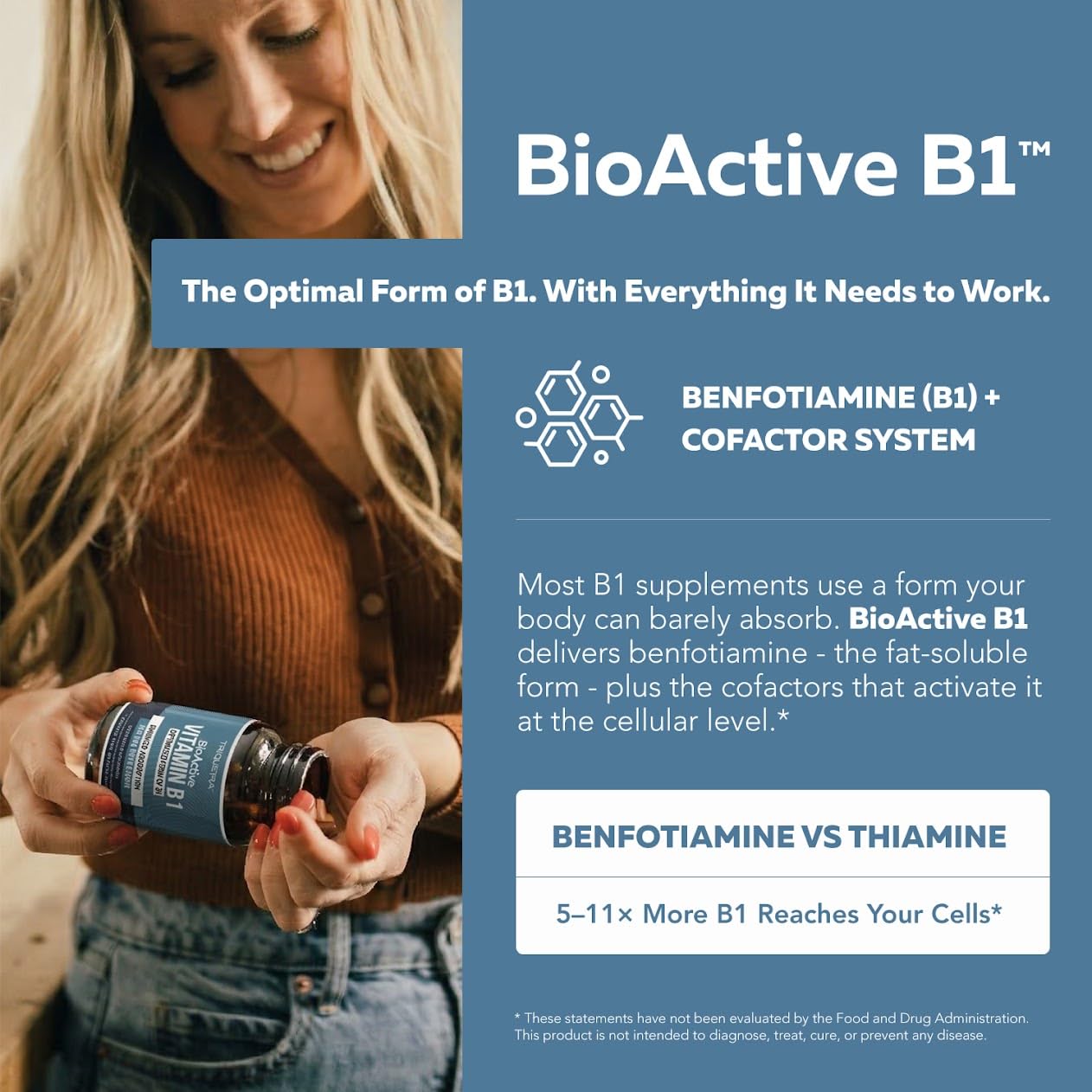Vitamin B1 150mg Capsules - Benfotiamine Fat-Soluble Form, Maximum Strength — Amazon image 2