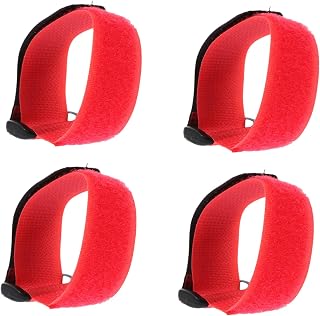 4 Piezas Collares Antiruido para Collar de Nylon Duradero para Aves de Corral Diseño Ligero y Color Rojo Brillante Accesorio Granja para Pollos Patos y Gansos