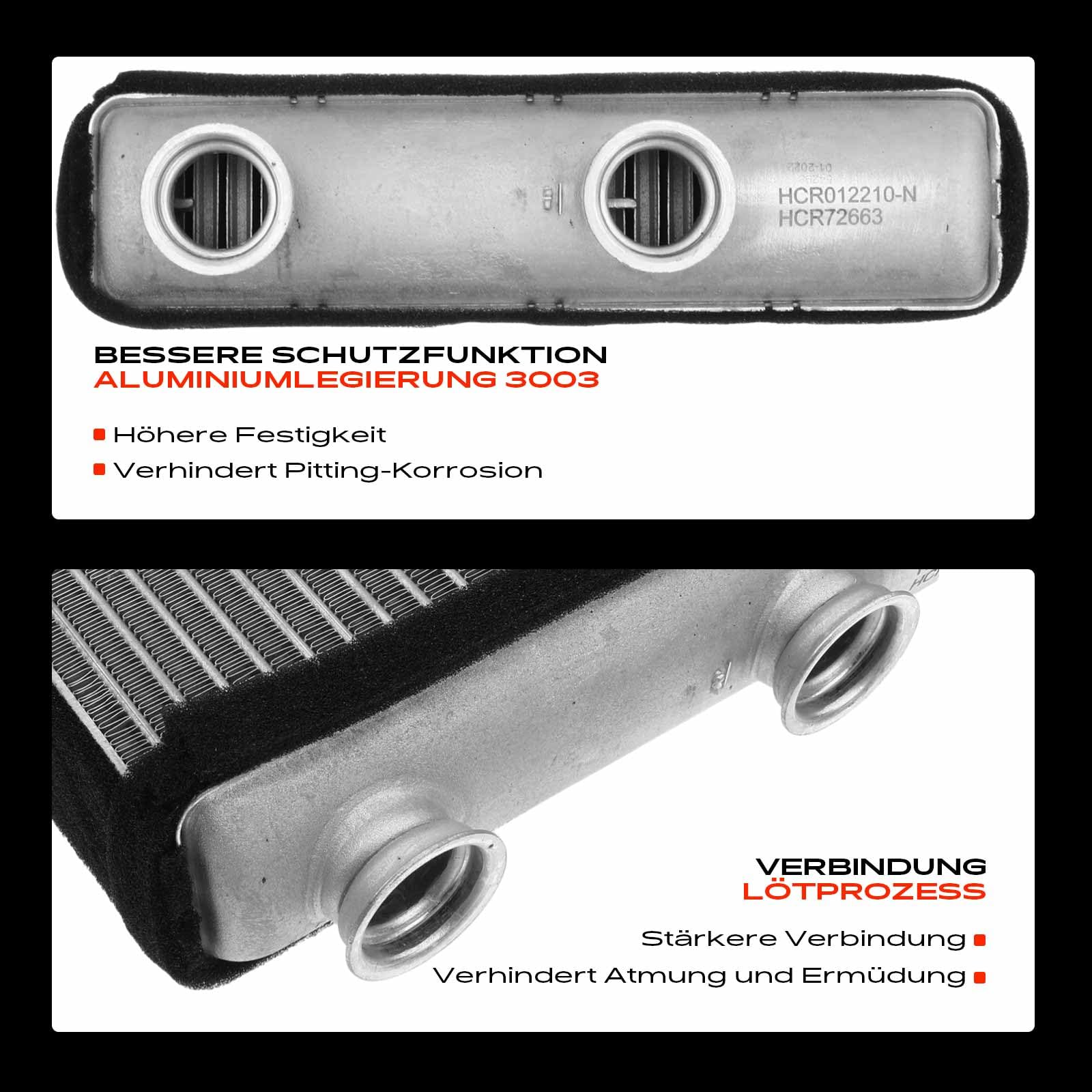 Frankberg Wärmetauscher Innenraumheizung Kompatibel mit Meriva 1.3L-1.8L 2003-2010 Replace# 93175260