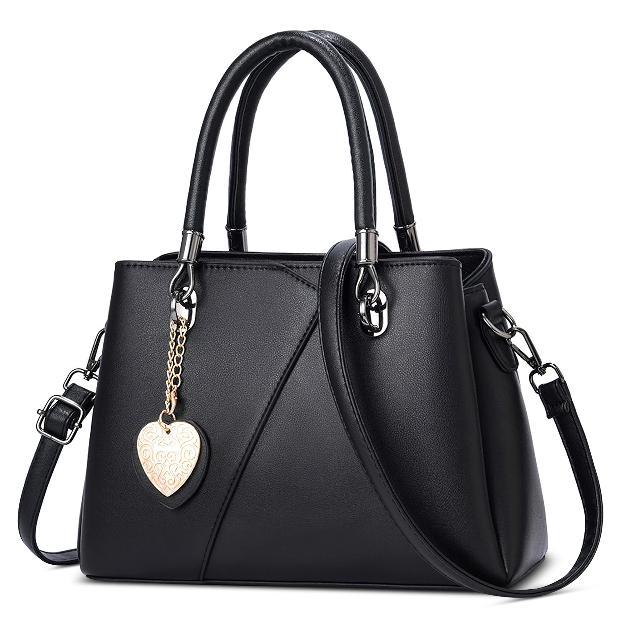 Handtasche Damen mittelgroß Henkeltasche PU Leder Umhängetasche