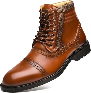 Arkbird Mens Chelsea Boots, Stylish and Comfort Leather Chukka Ankle Boots with Zipper