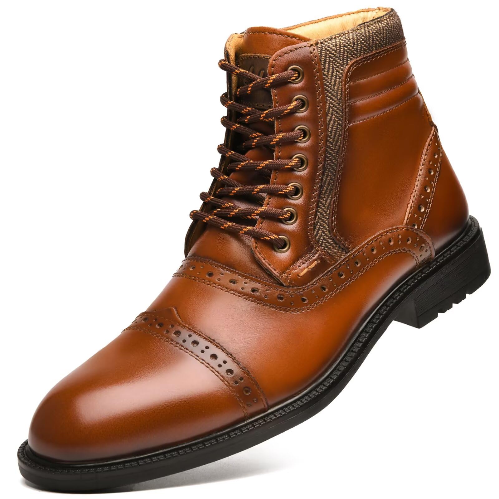 Arkbird Mens Chelsea Boots, Stylish and Comfort Leather Chukka Ankle Boots with Zipper