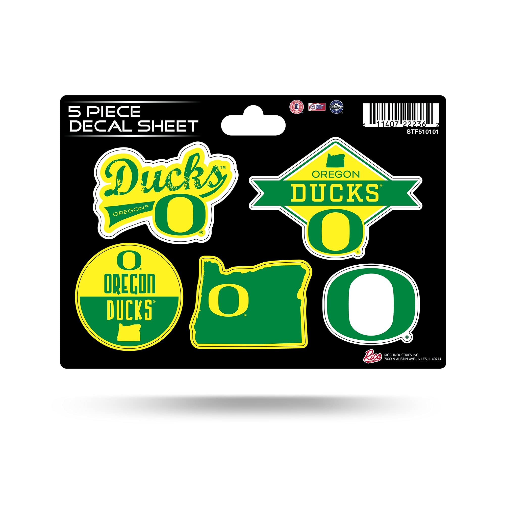 Rico Industries NCAA s 5-Pc Sticker Sheet