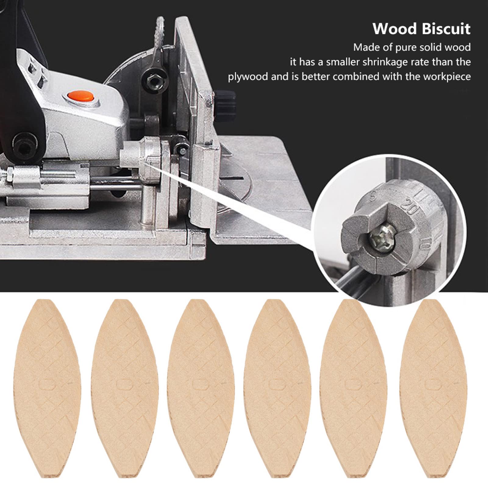 Galletas Para Unir Madera, 100 Uds., Galletas Para Unir Placas, Herramienta De Acoplamiento Para Tableros De Madera Para Uso En Carpintería(0#)