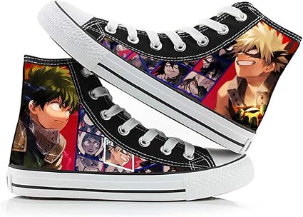 Amazon.com: Gaz Anime Imprimir Zapatos De Lona Diseño Anime Mi Héroe  Academia Midoriya Izuku Alta Superior Zapatillas De Lona Zapatos Casuales,  38 : Todo lo demás