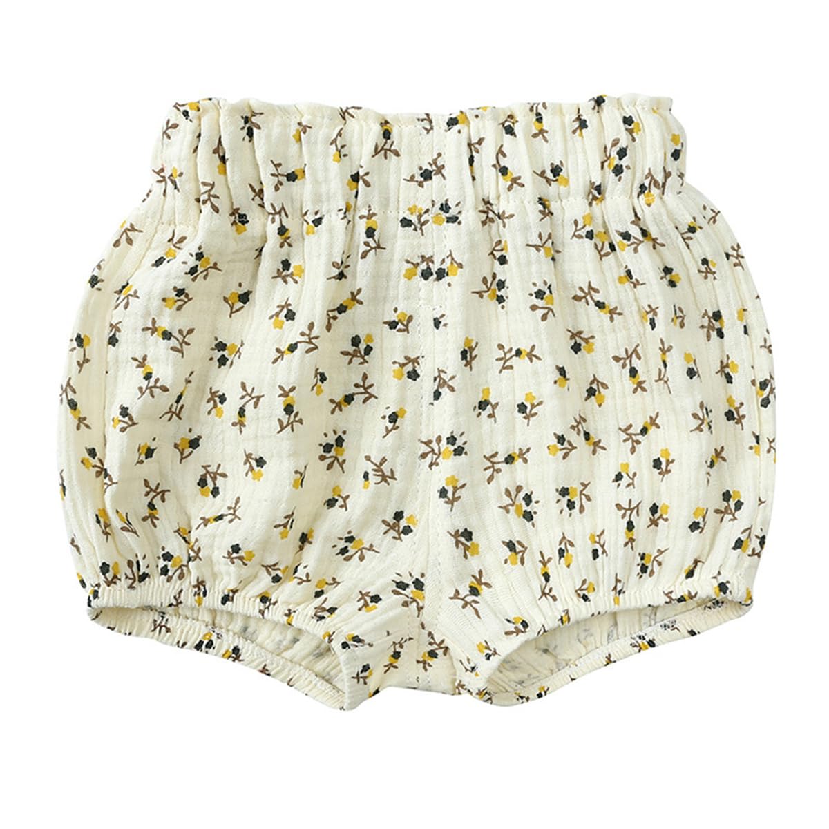 Lot de 3 Shorts en Coton et Lin pour Bébé Fille Garçon Bloomers Couvre-Couche Mignon Culotte sous-vêtements Souple Pantalon Court Short Vêtements d'été pour Tout-Petits Enfants 6 Mois-4 Ans